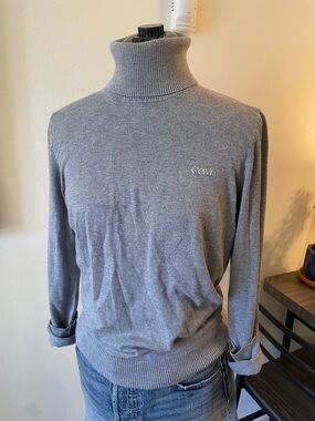 Calvin Klein Light Gray Turtleneck Sweater - Men's